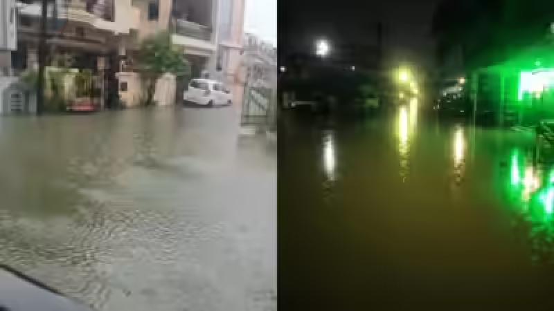 NMC fire teams rescue 12 peoples from flooded areas after heavy rainfall